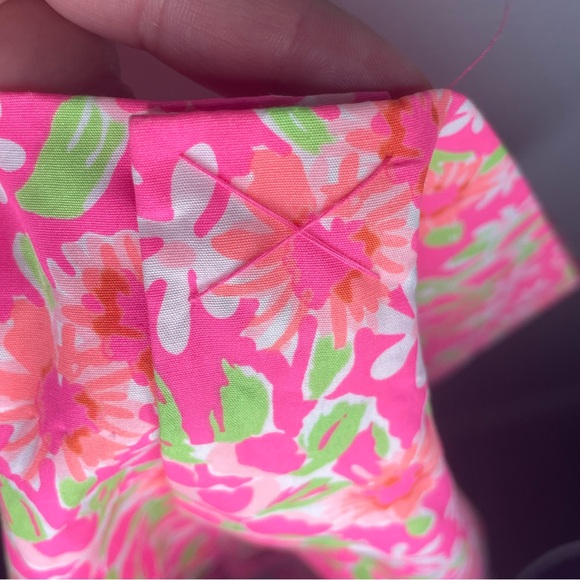 Lilly Pulitzer Thyme Peplum Pencil Skirt, Fiesta Pink Everything Nice Size 8 - Picture 8 of 8